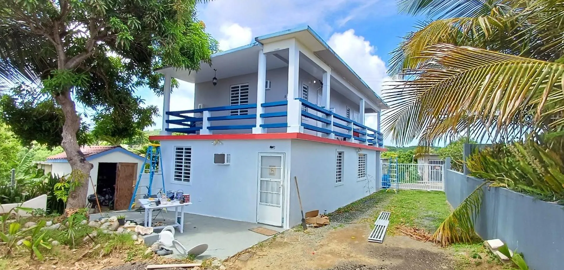Luxe tent Rooster Run Glamping Camping Has Rooftop And Off The Ground Glamping Experience For 1 To 16 In A Single Tent And Views Of The Rain Forrest And To Culebra Across The Atlantic Ocean W Tents, Linens, Deluxe Air Beds, Warm Shower And More At A Great Pric Vieques